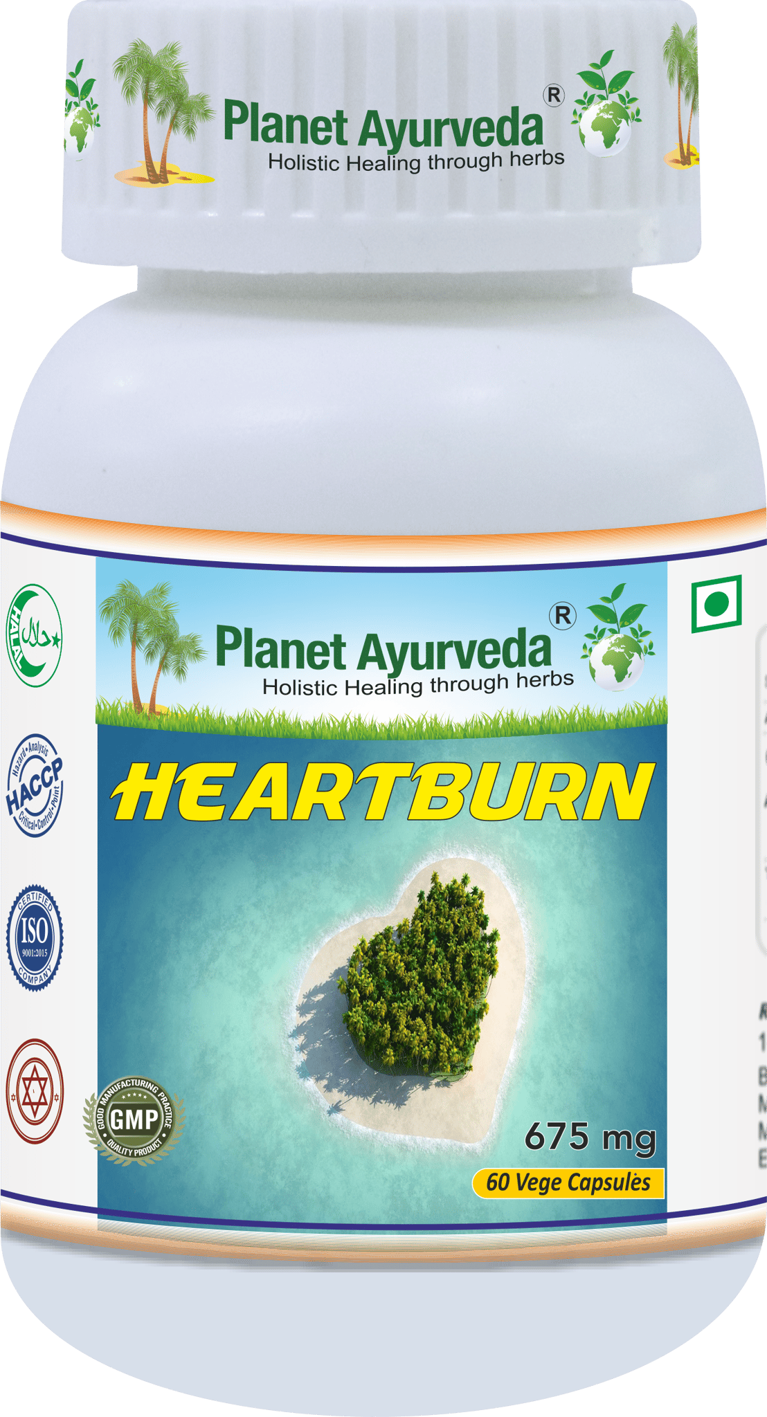 Planet Ayurveda Heartburn Capsules - 60 Veg Capsules