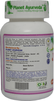 Planet Ayurveda Joint Aid Plus - 60 Veg Capsules - 500 mg Planet Ayurveda Joint Aid Plus - 60 Veg Capsules - 500 mg
