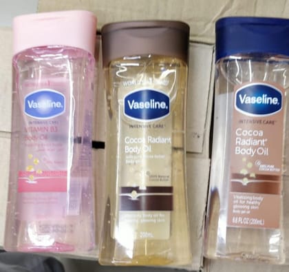 Vaseline Cocoa Radiant Body Oil Set of 3 | Glow Gel with Cocoa Butter 200ml