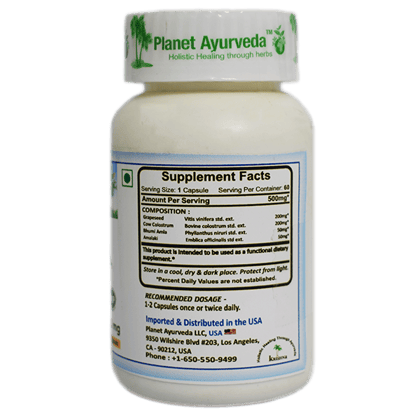 Planet Ayurveda Youth Restora Capsules - 60 Veg Capsules - 500mg - Supports Healthy Skin and Rejuvenation Planet Ayurveda Youth Restora Capsules - 60 Veg Capsules - 500mg - Supports Healthy Skin and Rejuvenation