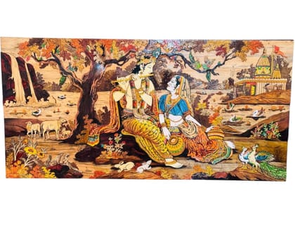 Wooden Dashavatar Handcrafted Wall Hanging