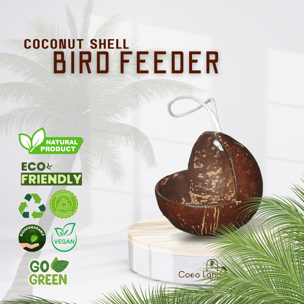 Chic Home - - and - - Decor CocoLand Coconut Shell Bird Feeder 2025 at ShopCircuit | ONDC