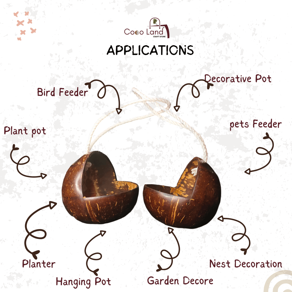 Chic Home - - and - - Decor CocoLand Coconut Shell Bird Feeder 2025 at ShopCircuit | ONDC