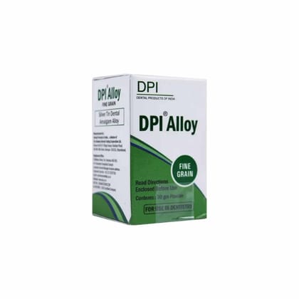 DPI Alloy Fine Grain Silver Tin Dental Amalgam Alloy 30 gm Powder for Use in Dentistry