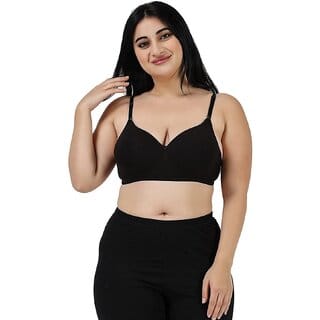 Loving Care  Black Women Lightly Padded Bra