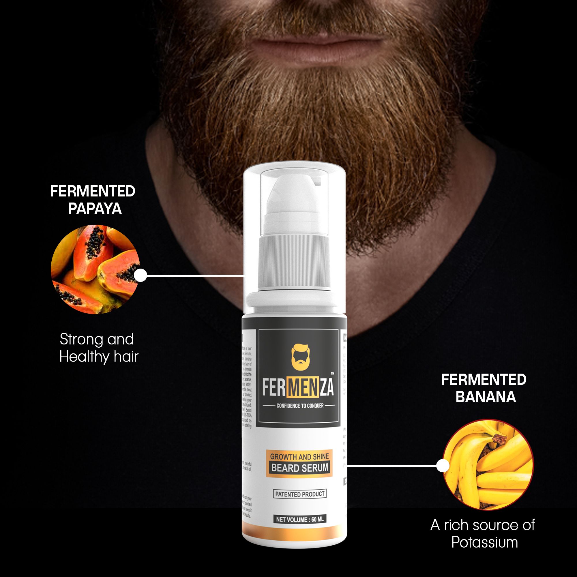 Fermenza Beard Growth and Shine Serum