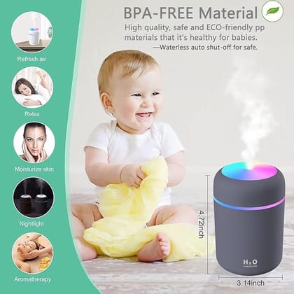 PURE AROMA 300ml Essential Oil Diffuser & Humidifier