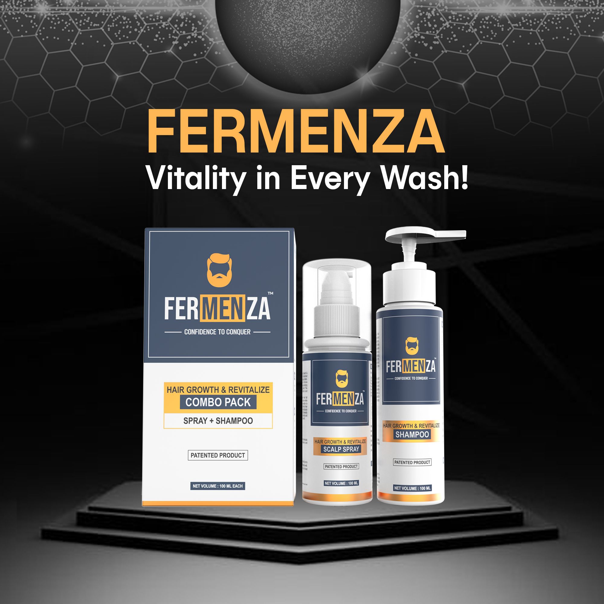 Fermenza Hair Growth Scalp Spray & Shampoo