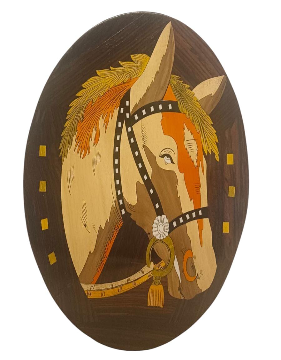 One-of-a-Kind Handcrafted Wooden Horse Wall Art