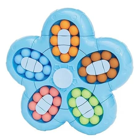 Finger Tip Rotate Puzzle Magic Bean Fidget Spinner Toys for Kids & Adults Mind Teaser Memory Game