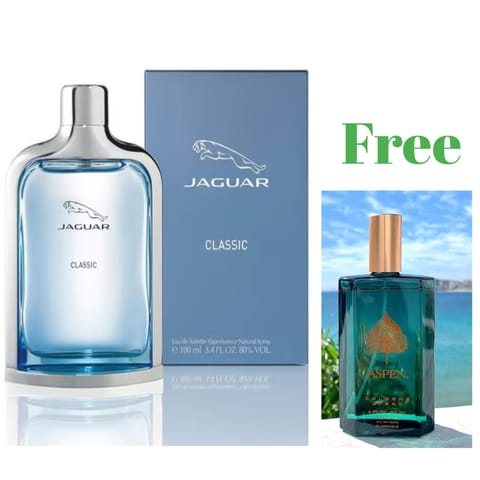 Jaguar Classic Blue 100ml Eau De Toilette Perfume For Men Free Perfume