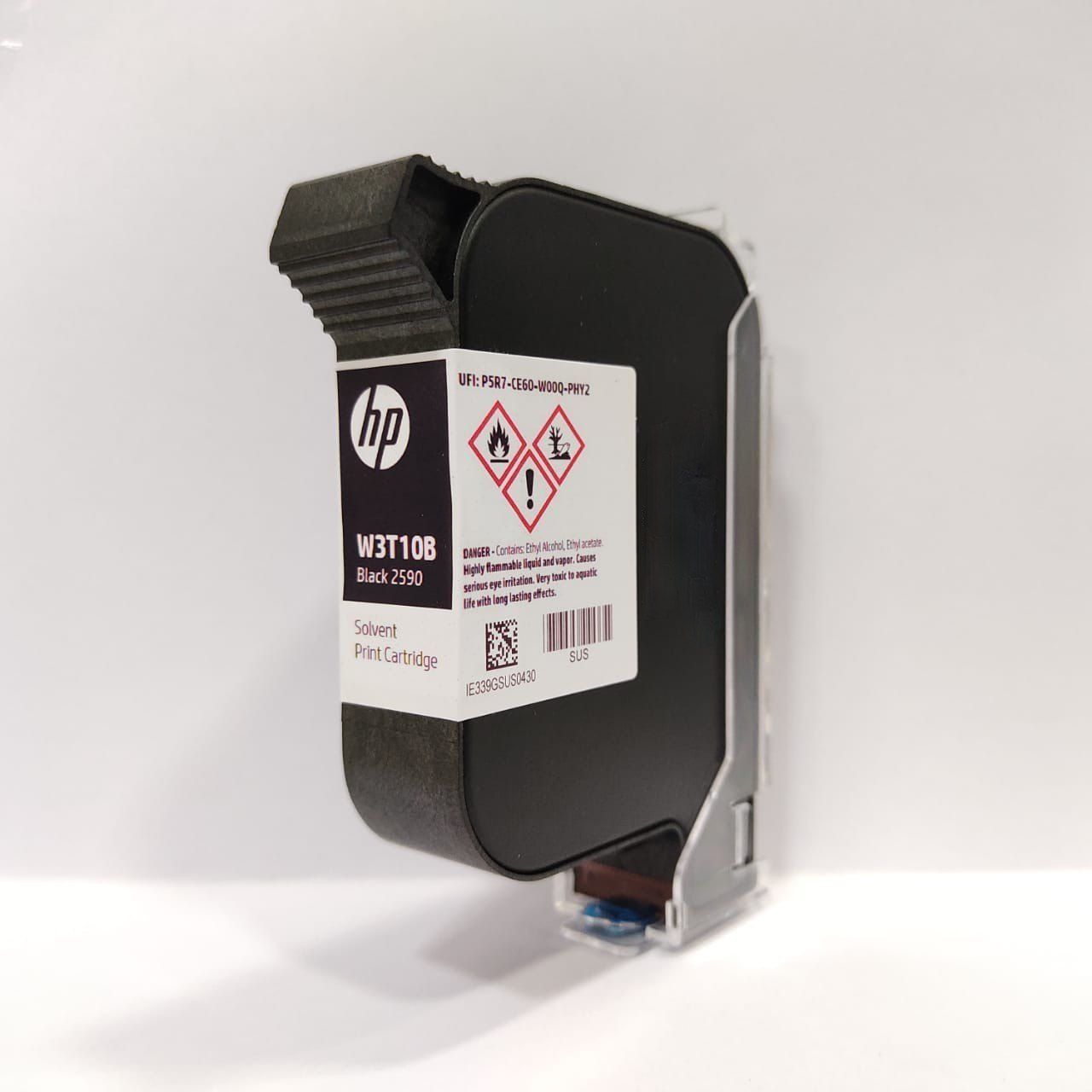 HP 2590 W3t10B black solvent cartridge
