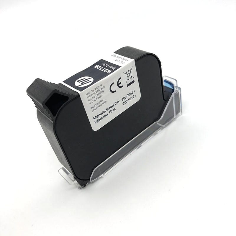 hp W3T10B Black 2590 Solvent Print Cartridge / Black