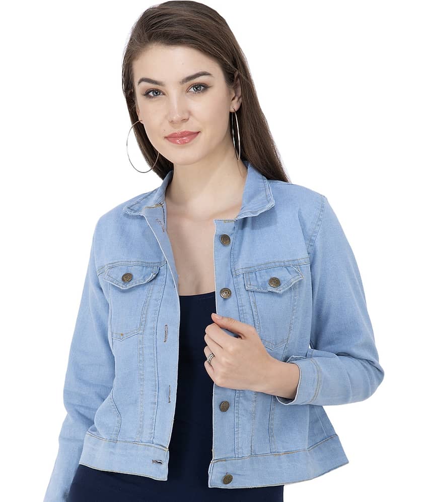 Montrez Women Denim Jacket ( Blue )