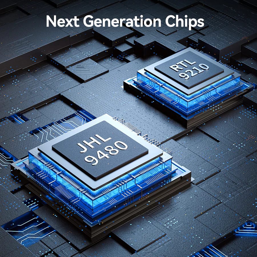 ACASIS 80Gbps M.2 NVMe SSD Enclosure with Intel Certified JHL9480 Chipset, in-Built Cooling Fan for MacBook/Mac Mini M4 Pro, Razer Blade18, Up to 8TB