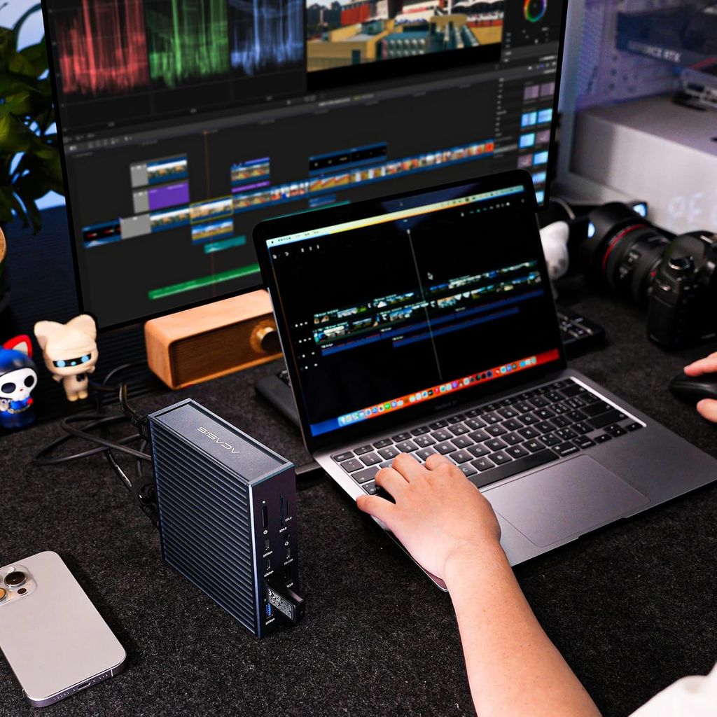 ACASIS Thunderbolt 4 Dock-21 Ports, Dual Monitor, 8K60Hz HDMI, 2.5 GbE, SD/TF4.0,10Gbps USB C/A 3.2 Gen2, 3.5mm, 40Gbps Dock for Mac M1/M2/M3 Pro/Max