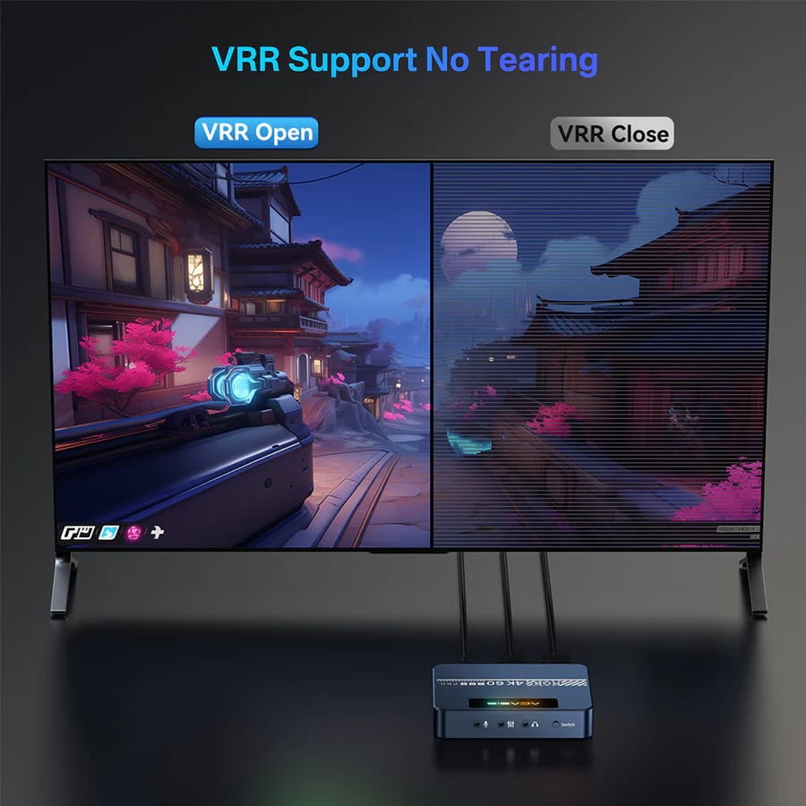 ACASIS 4K60fps Video Capture Card for Gaming and Streaming, VRR Support, External Capture Card for Xbox Series X/S, Xbox One, PS5, PS4/Pro, PC/Mac