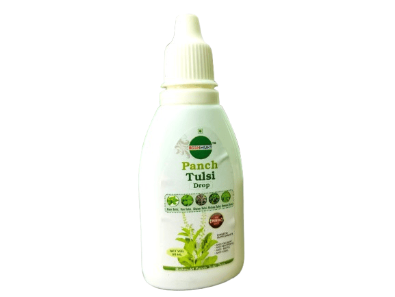 BISHMUKT Panch Tulsi Drop - Boost Immunity, Digestion, and Overall Health Naturally