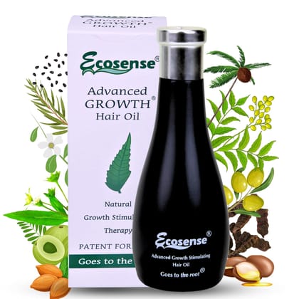 Ecosense Advance Growth Hair Oil | Ayurvedic Formula with Natural Herbs, (100ml)
