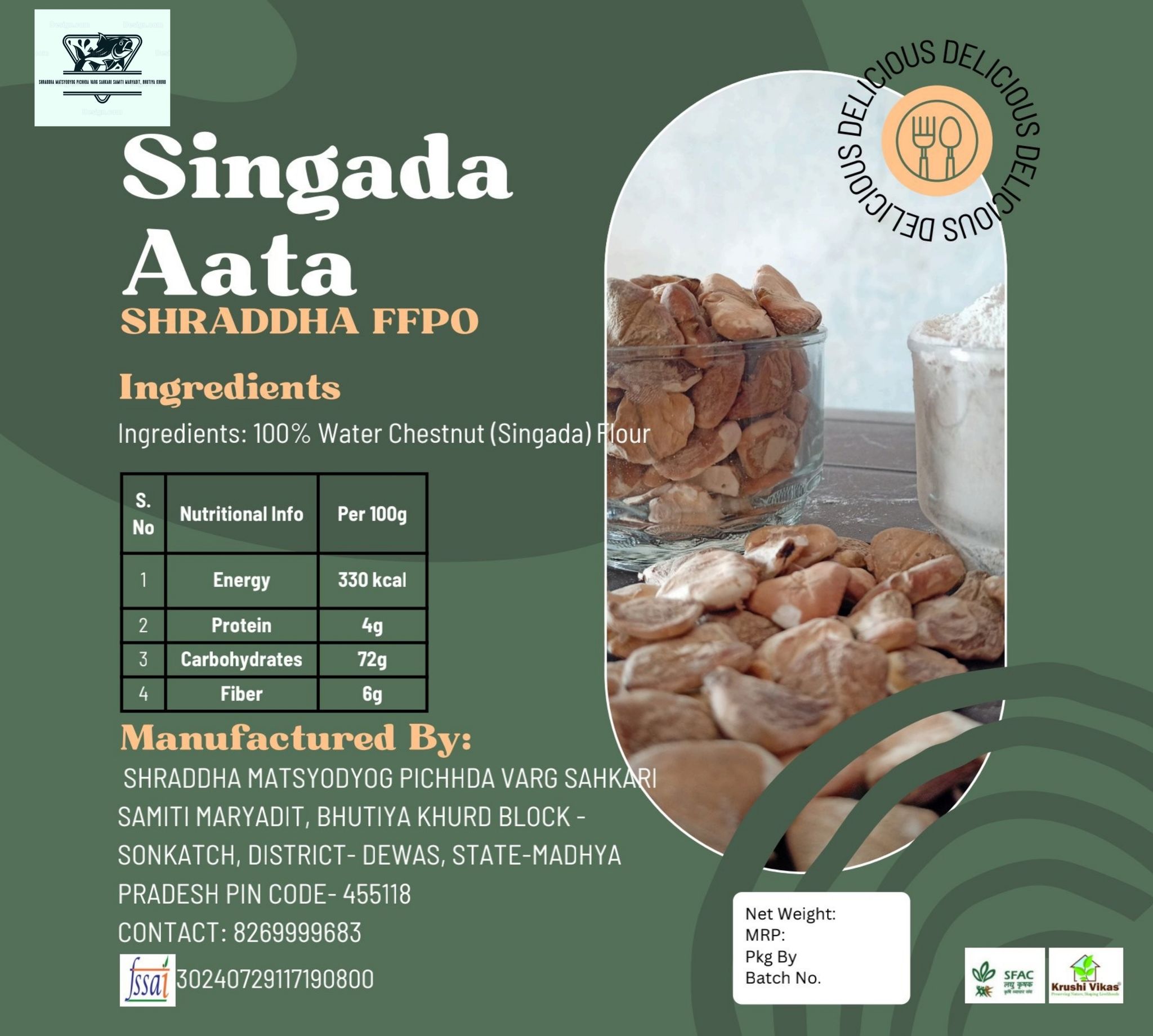 Singada Atta Online - 100% Natural & Fresh