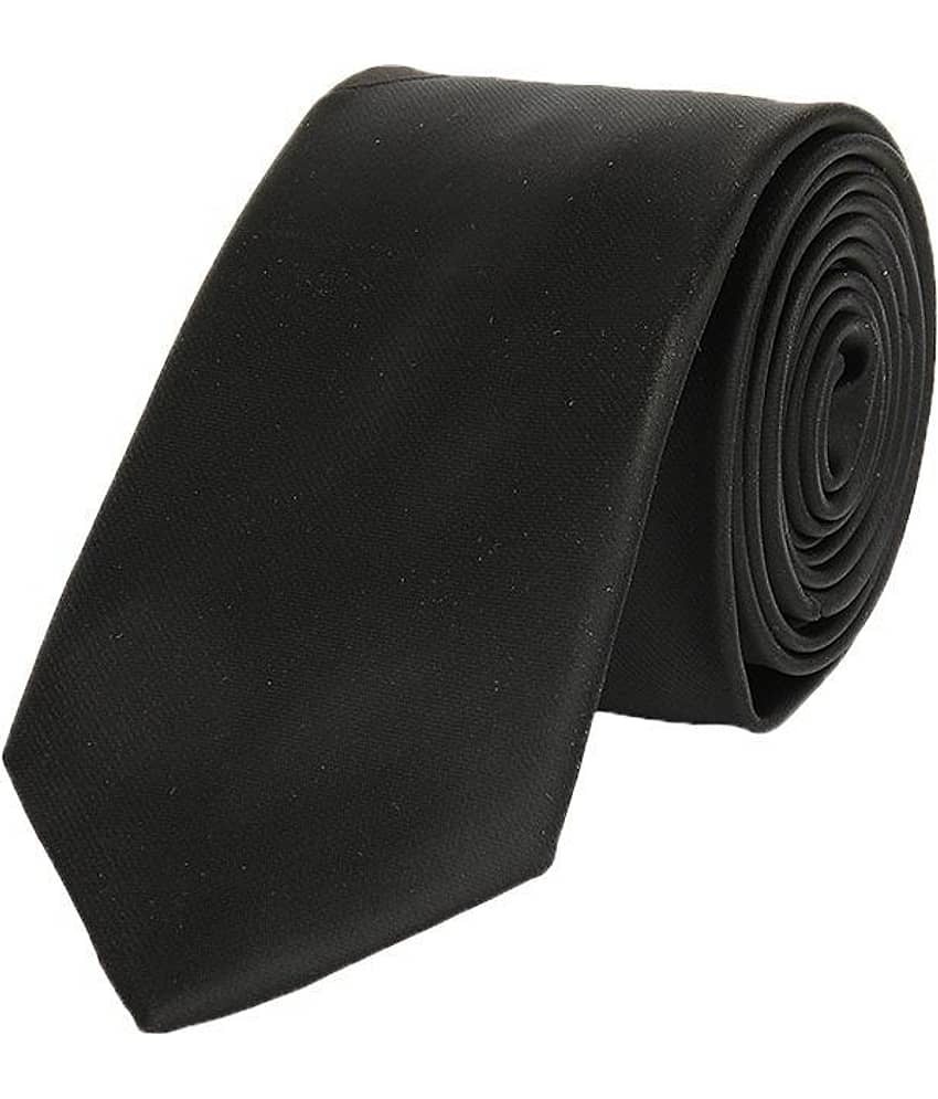 Greyon Black Silk Neck Tie