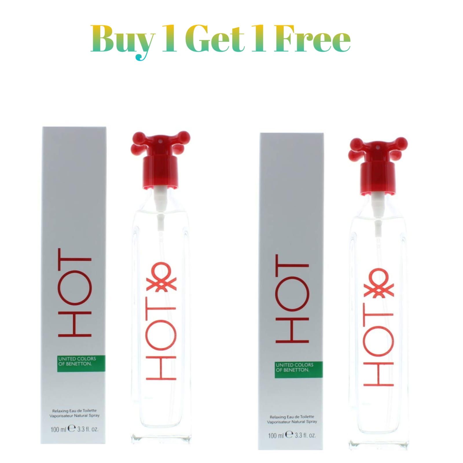 United Colours of Benetton Hot 100ml Eau De Toilette Buy 1 Get 1 Free
