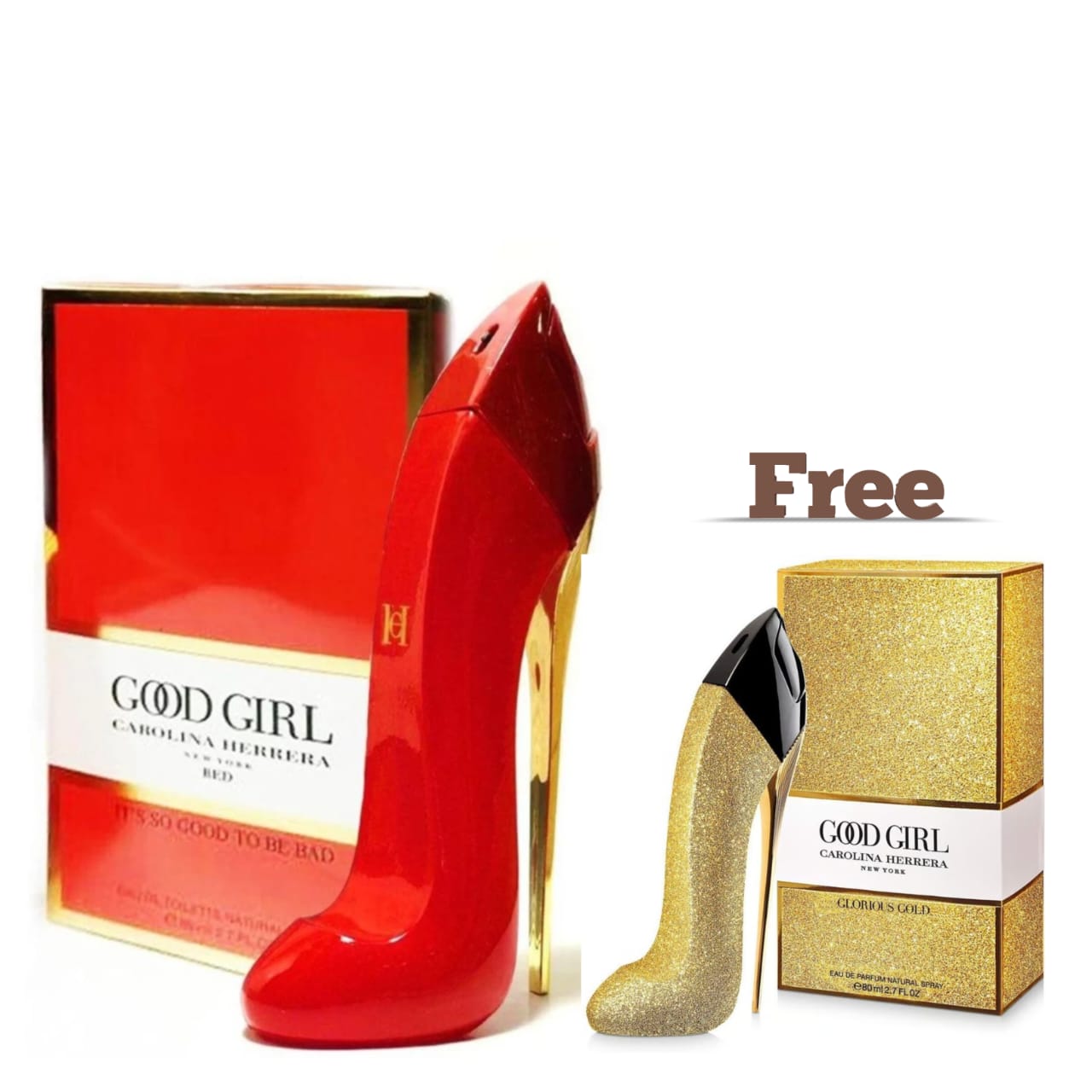 Carolina Herrera Good Girl Red Eau de Parfum 80 ml Women Perfume With Free Gift Carolina Herrera Glorious Gold 80ml Perfume
