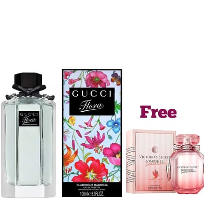 Gucci Flora Glamorous Magnolia Eau De Toilette 100ml Elegant Floral Fragrance for Women Perfume Scent