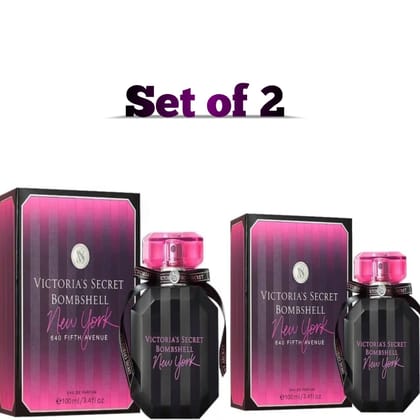 Victoria’s Secret Bombshell New York Eau De Parfum – 100ml Set of 2