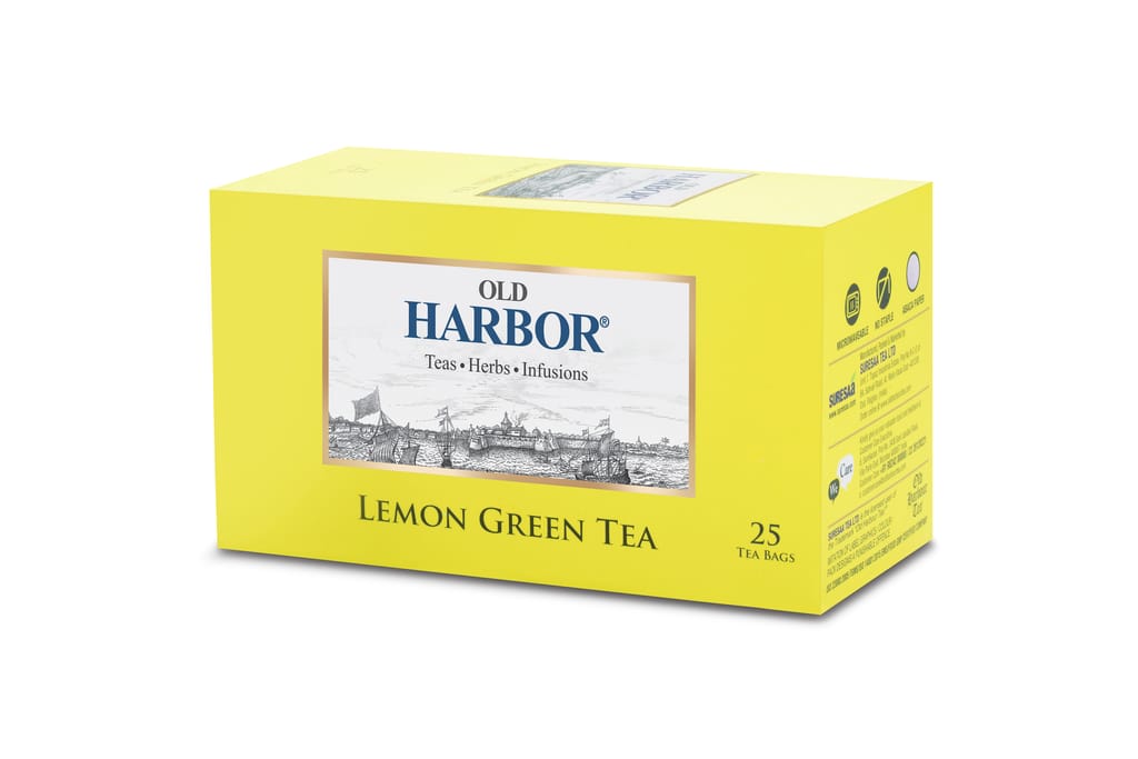 Old Harbor Lemon Green Tea 25 Tea Bags