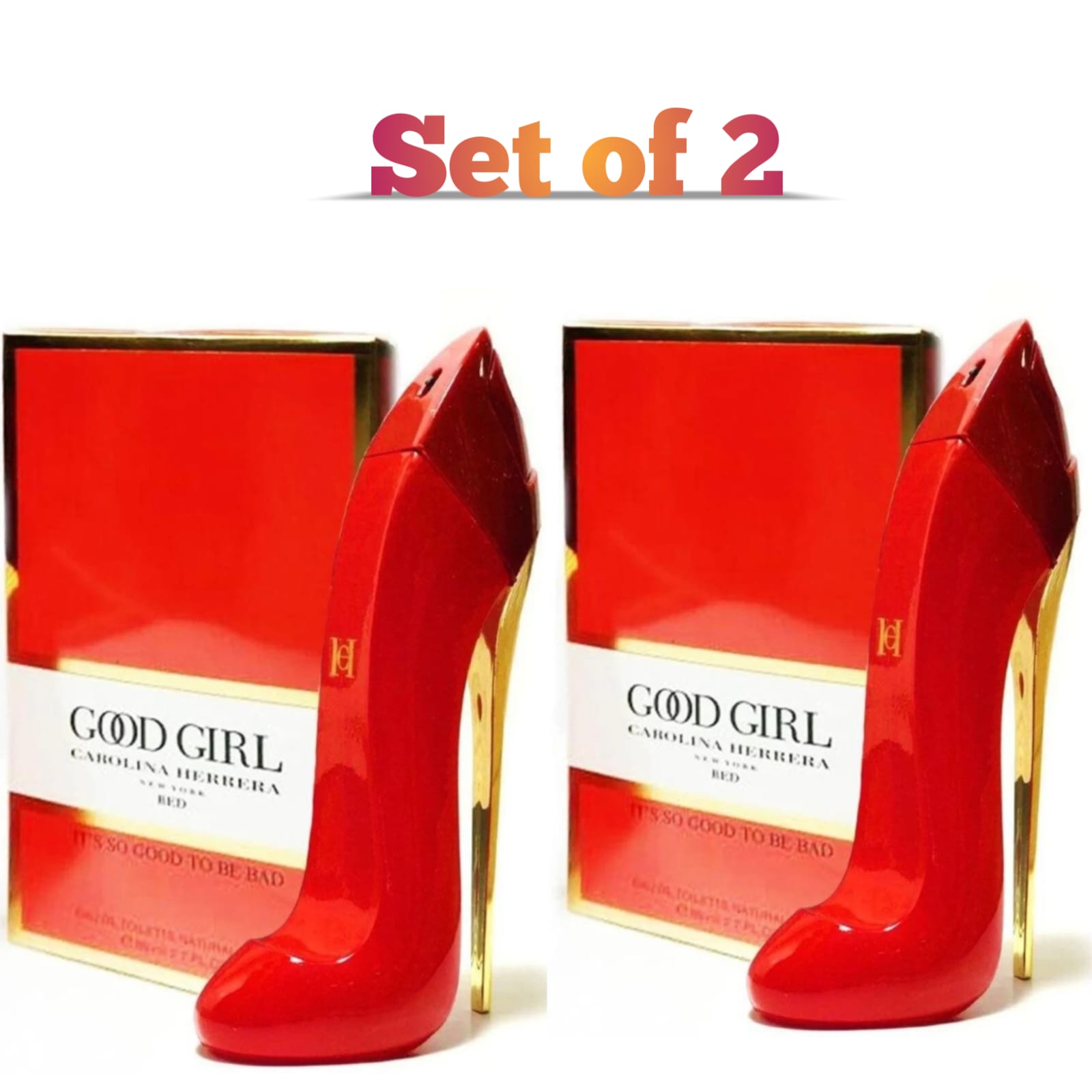 Good Girl Red Eau de Parfum 80ml for Women - Seductive & Fruity Fragrance Set Of 2