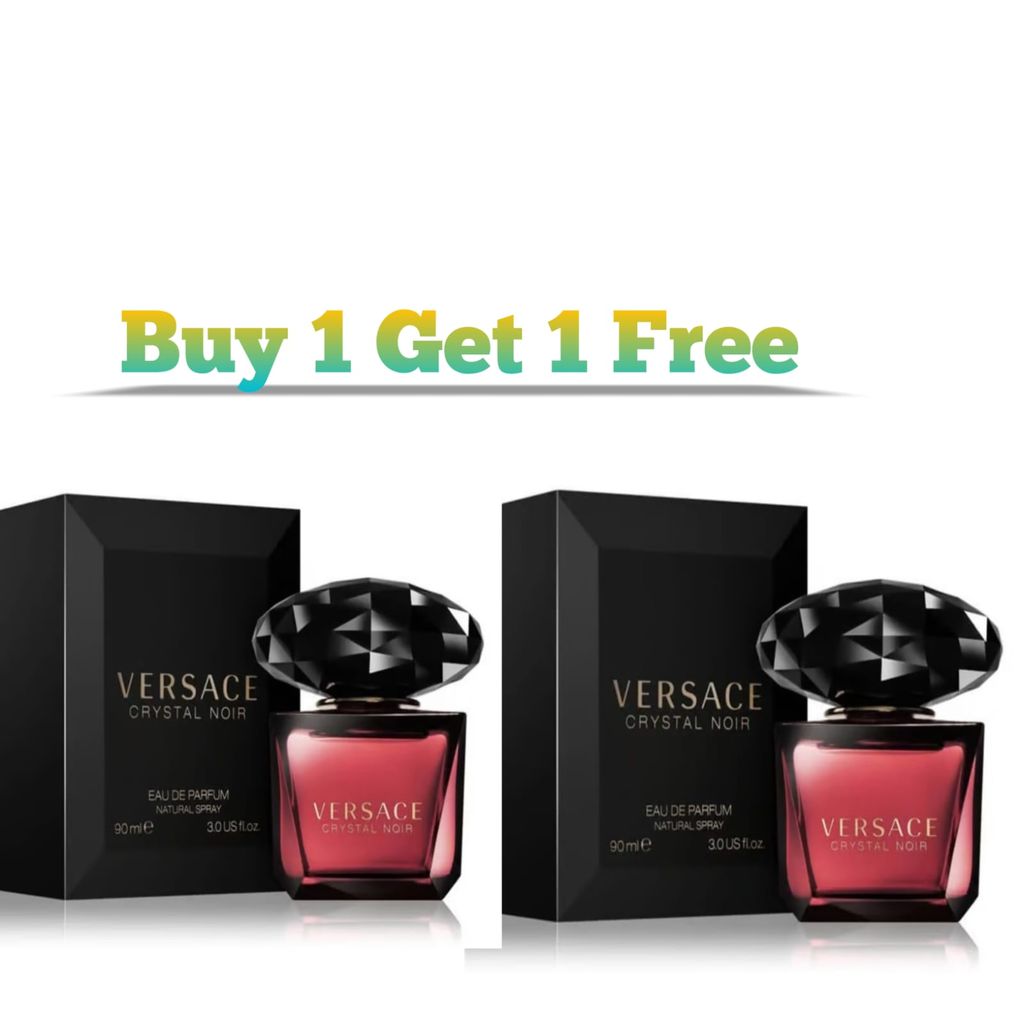 Versace Crystal Noir Eau De Toilette 90ml – Elegant, Sensual Women’s Perfume Buy 1 Get 1 Free Perfume