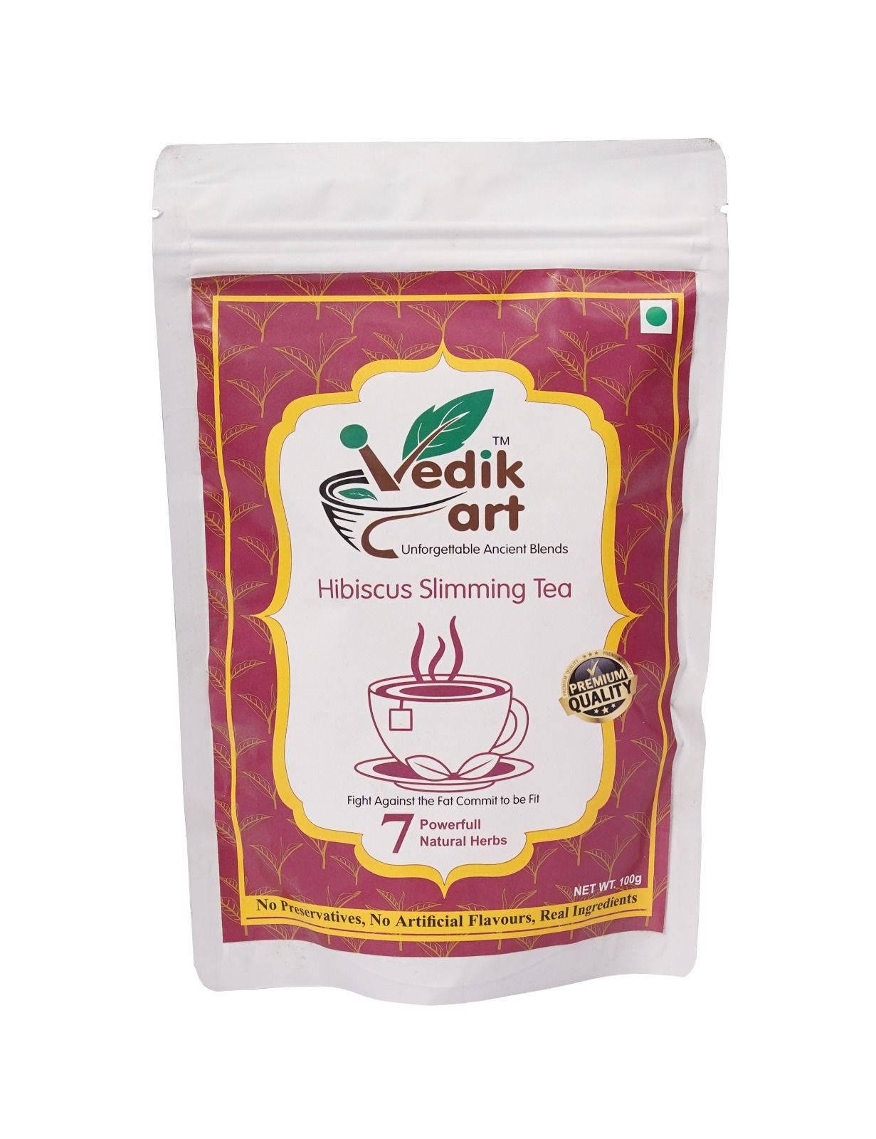 Hibiscus Slimming Tea - 100% Natural, No Preservatives, No Artificial Flavors