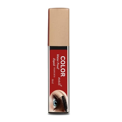 Color Nail Water-resistant Mascara-Smudge Proof and Smooth Finish All Day, Mascara For All Occasion (Black,Pack Of 1)