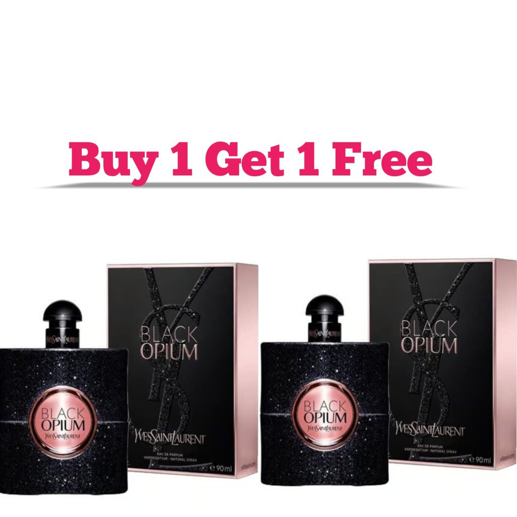 Black Opium by Yves Saint Laurent 90ml Eau de Parfum for Women - Buy 1 Get 1 Free