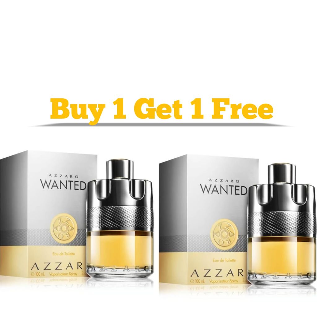 Azzaro Wanted Eau de Toilette for Men 100ml Men Branded Perfume Buy 1 Get 1 Free Perfume
