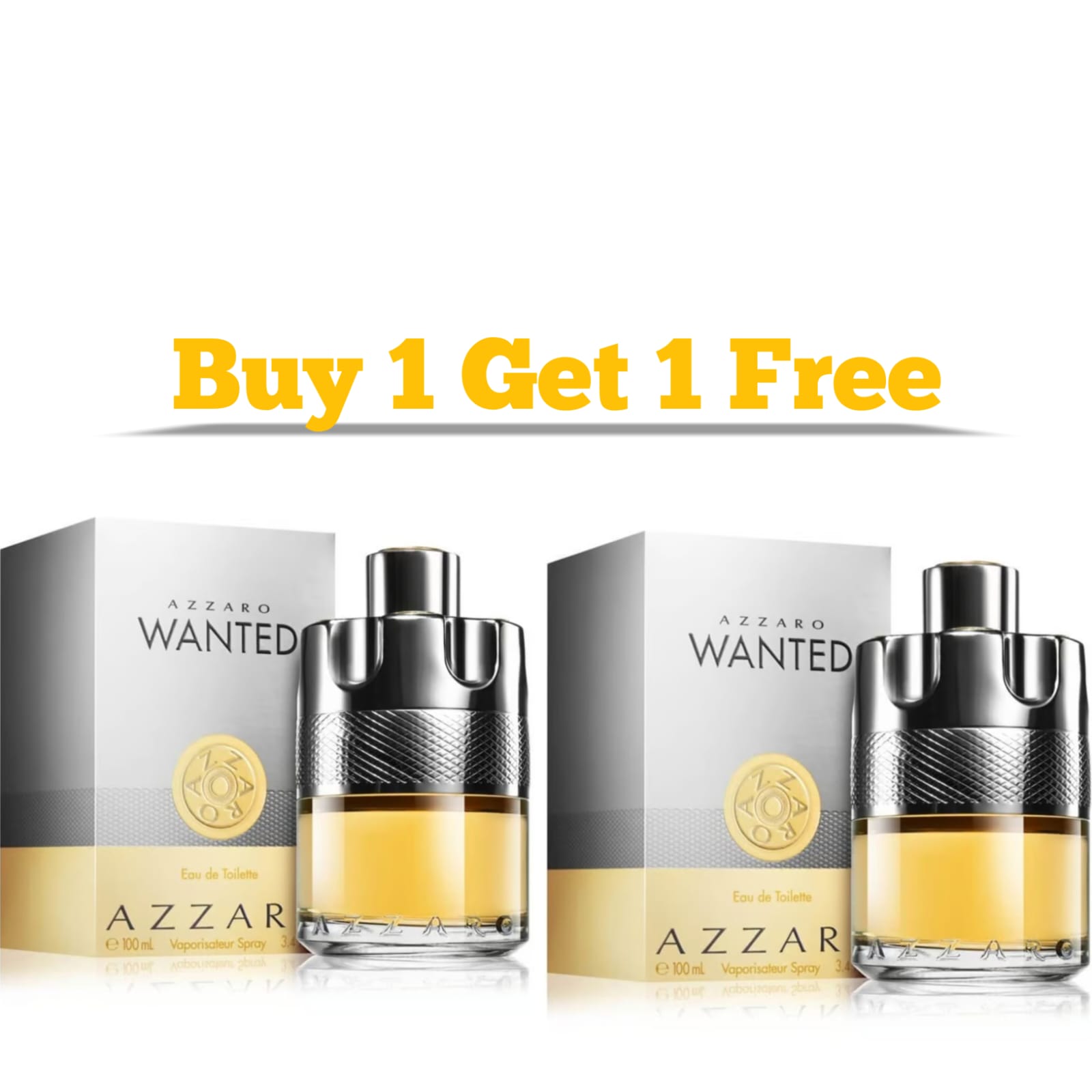 Azzaro Wanted Eau de Toilette for Men 100ml Men Branded Perfume Buy 1 Get 1 Free Perfume