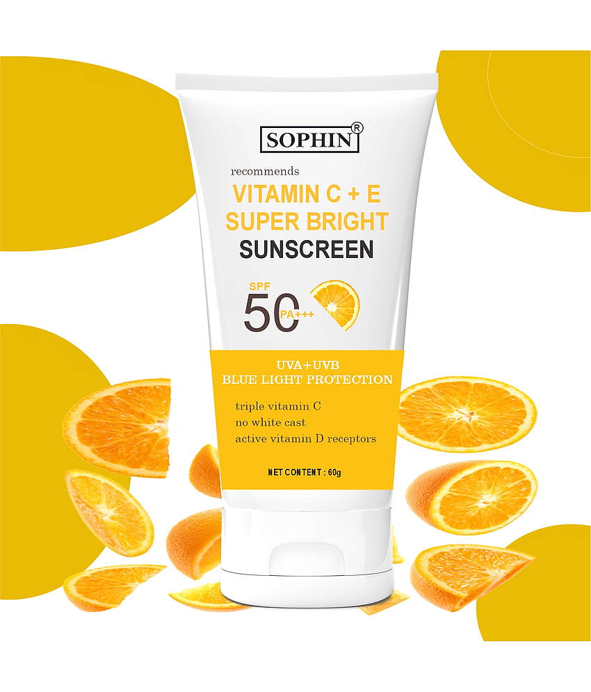 SOPHIN SPF 50 Sunscreen Cream For All Skin Type ( Pack of 1 )