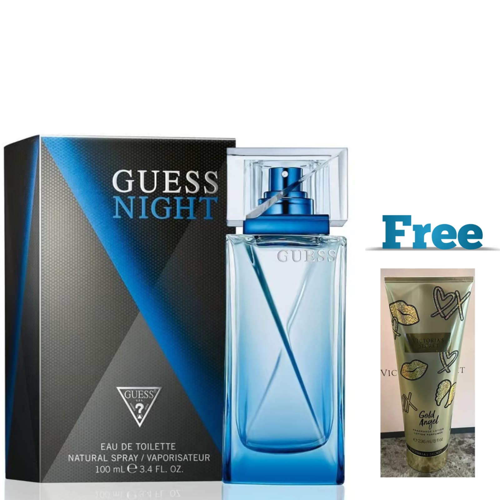 Guess Night Eau de Toilette Perfume Spray 3.4 fl oz/100ml for Men