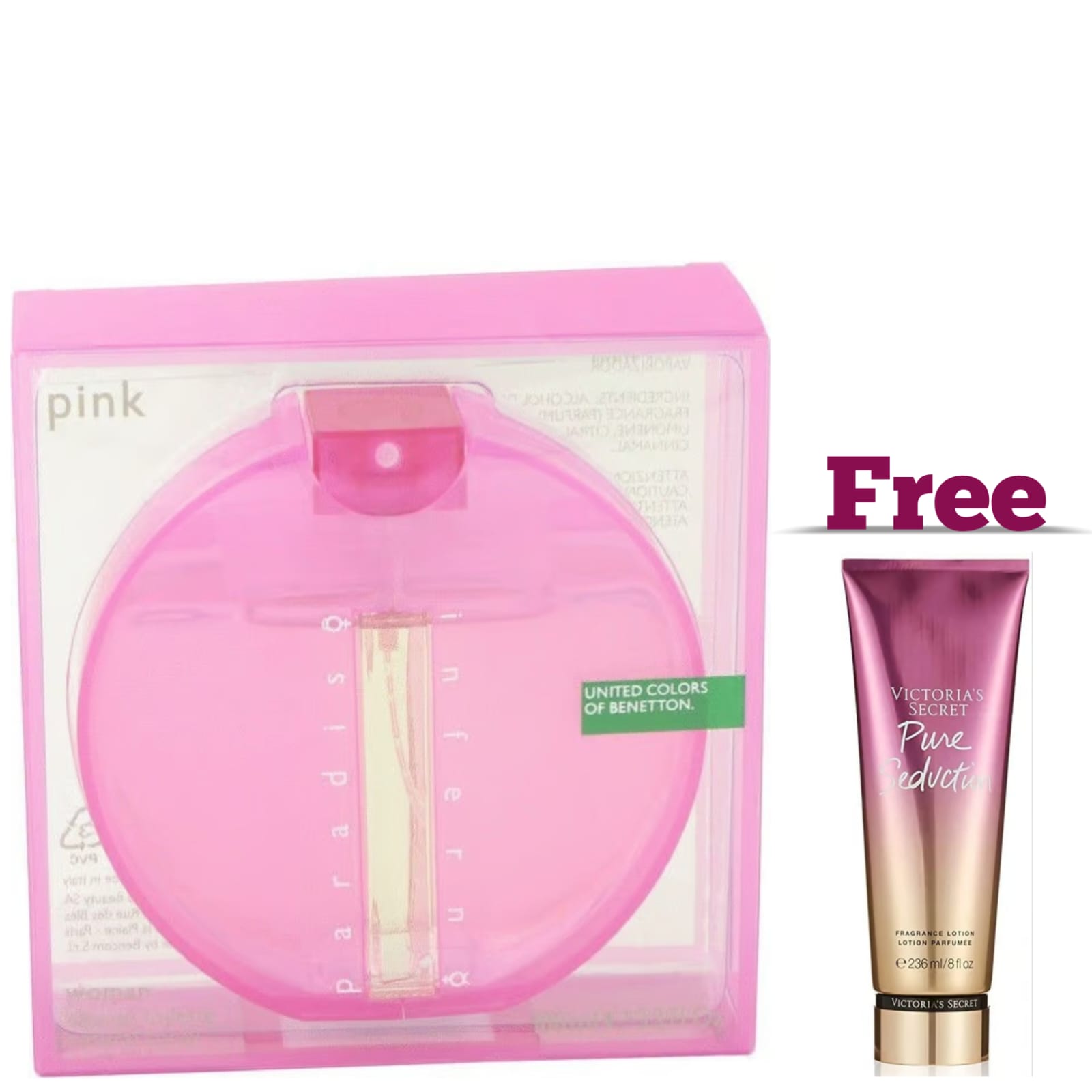 Benetton Inferno Paradiso Pink Eau de Toilette Spray 100ml for Women