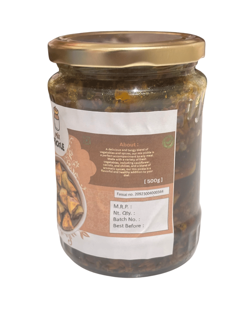 Mix Pickle - A Perfect Blend of Vegetables and Spices - 500g
