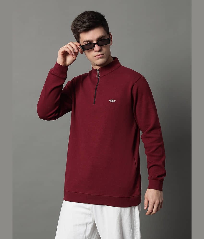 GET GOLF Fleece High Neck Men's Sweatshirt - Turquoise ( Pack of 1 )