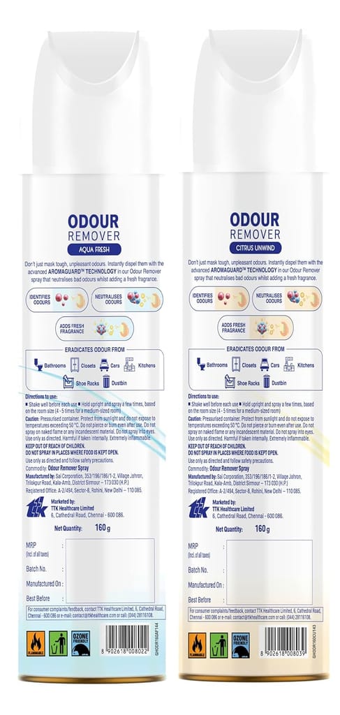Good Home Odour Remover Aqua Fresh and Citrus Unwind (Pack of 2)