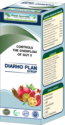 Planet Ayurveda Diarho Plan Syrup [Pack of 3] - Natural Ayurvedic Solution for Diarrhea and Dysentery - 200ml