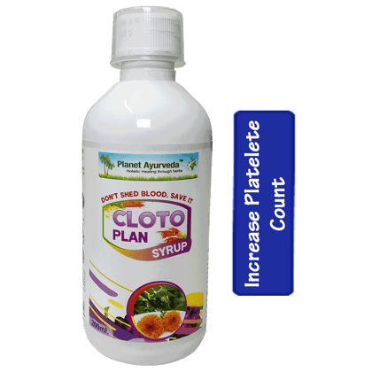 Planet Ayurveda Cloto Plan Syrup - 200ml [Pack of 3] - Ayurvedic Medicine for Bleeding Disorders, Ulcerative Colitis & IBD, Excessive Menstrual Bleeding, Bleeding Gums, Nose Bleeding