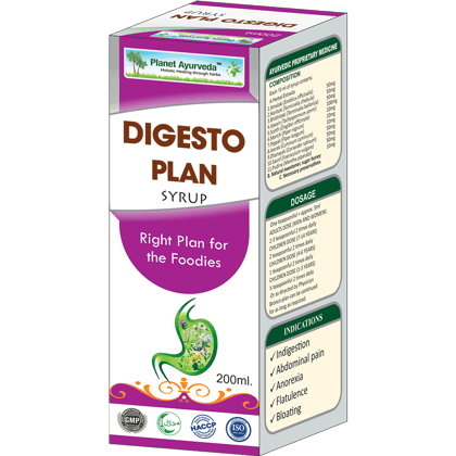Planet Ayurveda Digesto Plan Syrup 200 ml [Pack of 3] - The Right Plan for the Foodies