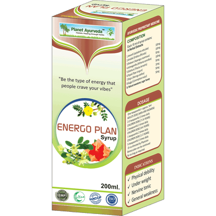Planet Ayurveda Energo Plan Syrup [Pack of 3] - 200ml - Be the Energy You Want to Attract