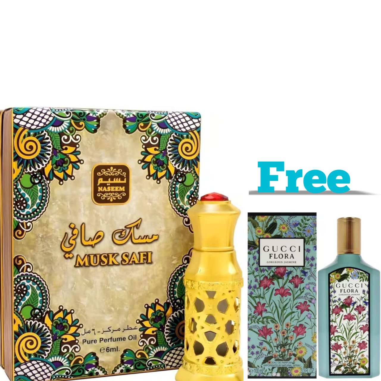 Musk Safi by Naseem Perfume Oil 6mL Pure Musk Scent Perfume With Free Perfume 100m Branded