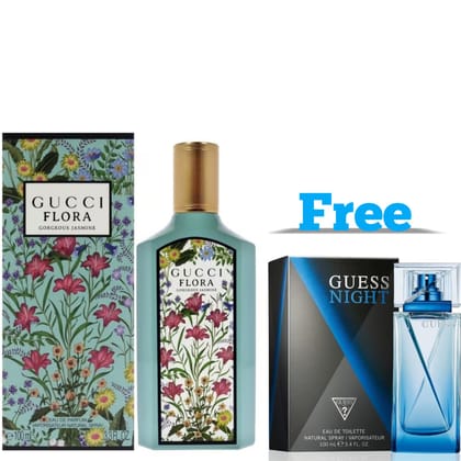 Gucci Flora Gorgeous Jasmine Slim Bottle Eau De Parfum 100ml Gucci Perfume Free Perfume