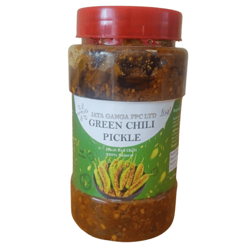 Jata Ganga Green Chili Pickle - 100% Natural, Fresh Red Chili Pickle